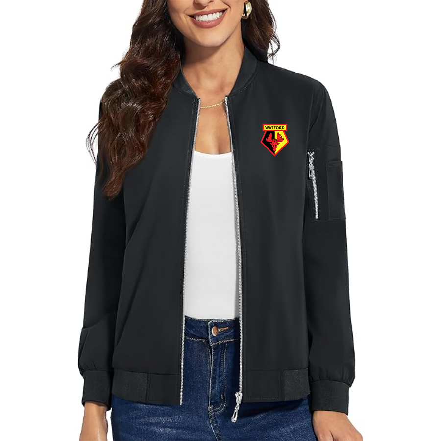 Women's  Watford Soccer   Premium Bomber Jacket Outerwear